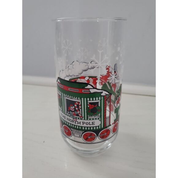 Vintage COKE / COCA-COLA McCrory Stores CHRISTMAS Santa GLASS TUMBLER - Set Of 3 - Picture 9 of 15
